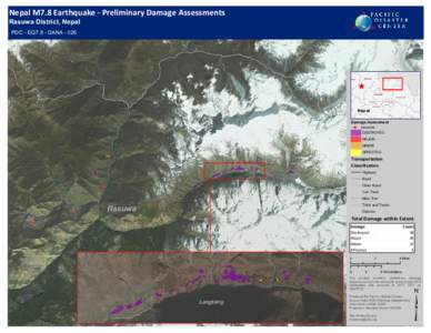 Nepal M7.8 Earthquake - Preliminary Damage Assessments Rasuwa District, Nepal PDC - EQ7.8 - DANALamjung