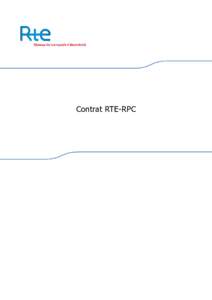 Contrat RTE-RPC  3 CONTRAT N°_________________ [indiquer le numéro de contrat]