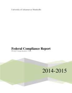 Federal Compliance Report