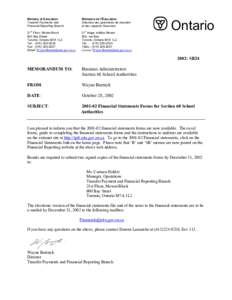 Mowat / Finance / Ontario government buildings / Financial statements / Mowat Block