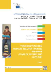 Teaching Teachers: Primary Teacher Training In Europe