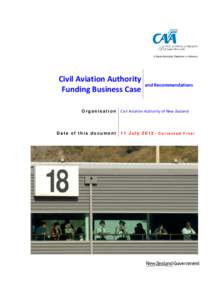 CAA Funding Business Case and Recommendations