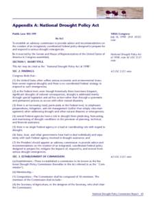 Appendix A: National Drought Policy Act Public Law[removed]105th Congress July 16, [removed]H.R[removed]note