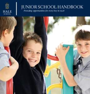 JUNIOR SCHOOL HANDBOOK Providing opportunities for every boy to excel CONTENTS  1