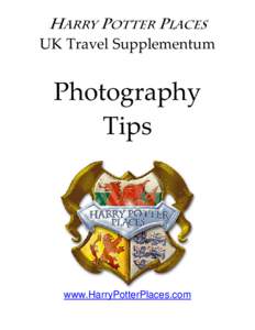 UK Photography Tips and Issues