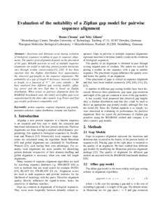 Computational science / Gap penalty / Sequence alignment / Multiple sequence alignment / BLAST / Smith–Waterman algorithm / BLOSUM / FASTA / Clustal / Computational phylogenetics / Bioinformatics / Science