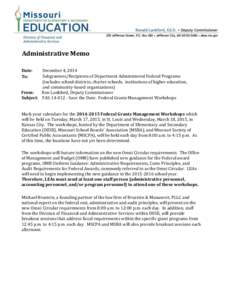 Administration of federal assistance in the United States / Government / Federal assistance in the United States / Office of Management and Budget / Government circular / Federal grants in the United States / Public economics / Economic policy / OMB A-133 Compliance Supplement / United States Office of Management and Budget / Public finance / Single Audit