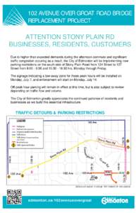 102 Ave Bridge info poster for area businesses V2.indd