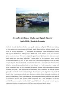 Prima Spedizione Studio sugli Squali Bianchi