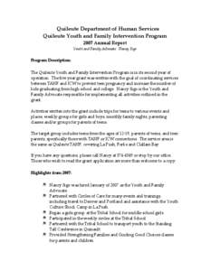 Quileute people / Quileute Tribal School / Western United States / Federal assistance in the United States / La Push /  Washington / Languages of North America / Temporary Assistance for Needy Families / Quinault people / Youth culture / Languages of the United States / Washington / Chimakuan languages