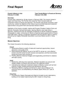 University of Alberta / Calgary / Ralph Klein / Edmonton / Provinces and territories of Canada / 2nd millennium / Murray Smith / Elaine McCoy / Alberta / Association of Commonwealth Universities / Consortium for North American Higher Education Collaboration