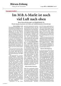 B˛rsen-Zeitung Zeitung fˇr die Finanzmärkte Ausgabe  42 vom, Seite B7