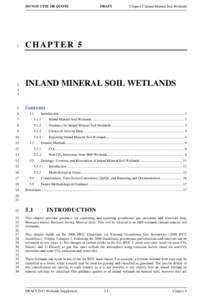 CHAPTER 5 Inland Mineral Soil Wetlands