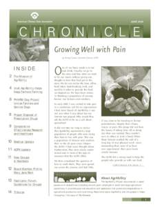 JUNE[removed]Growing Well with Pain by Penney Cowan, Executive Director, ACPA  INSIDE