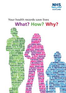 Your health records save lives  What? How? Why? varicose veins smoking obesity swine flu high blood pressure
