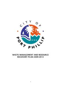 WASTE MANAGEMENT AND RESOURCE RECOVERY PLAN[removed]  TABLE OF CONTENTS