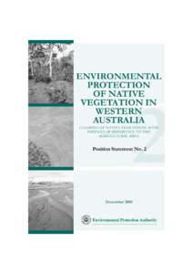 ENVIRONMENTAL PROTECTION OF NATIVE VEGETATION IN WESTERN AUSTRALIA