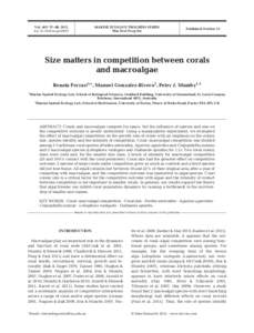 MARINE ECOLOGY PROGRESS SERIES Mar Ecol Prog Ser Vol. 467: 77–88, 2012 doi: [removed]meps09953