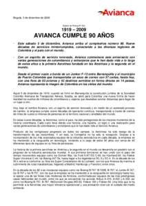 Bogotá, 3 de diciembre de 2009 Boletín de Prensa N° 504