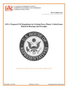 program U.S. HOUSE OF REPRESENTATIVES COMMITTEE ON ENERGY AND COMMERCE CHAIRMAN FRED UPTON The Oversight Series Accountability to the American People
