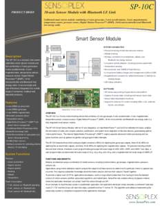 PRODUCT BRIEF  10-axis Sensor Module with Bluetooth LE Link SP-10C