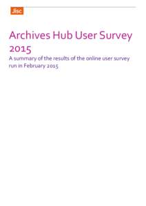  	
    	
     Archives	
  Hub	
  User	
  Survey	
  