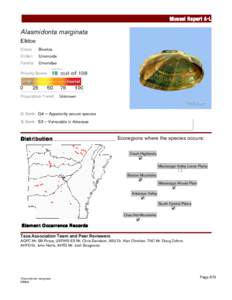 Alasmidonta / Unionidae / U.S. Interior Highlands / Elktoe / Arkansas / Anodonta / Ozarks / Bivalvia / Ouachita / Villosa arkansasensis