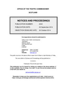 Notices and proceedings 29 September 2014