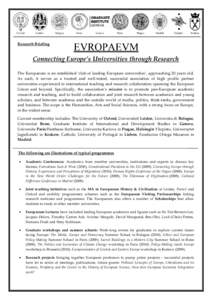 Europaeum / Graduate Institute of International and Development Studies / University of Oxford / University of Paris 1 Pantheon-Sorbonne / University of Helsinki / European Association of History Educators / European Union / Jagiellonian University / Romano Prodi / Academia / Education / Higher education