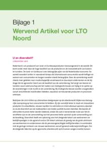 Bijlage 1 Wervend Artikel voor LTO Noord U en diversiteit? 2 december 2011