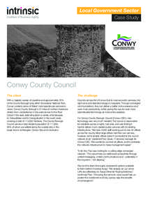 Local Government Sector Case Study Conwy County Council The client