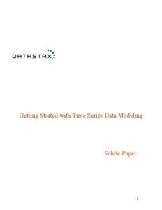 Getting Started with Time Series Data Modeling  White Paper 1