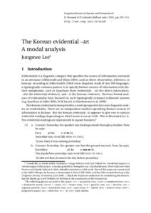 Linguistics / Grammar / Grammatical moods / Time / Grammatical tenses / Evidence / Evidentiality / Pragmatics / Linguistic modality / Past tense / Grammatical aspect / Perfect