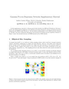 Gaussian Process Regression Networks Supplementary Material Andrew Gordon Wilson, David A. Knowles, Zoubin Ghahramani University of Cambridge , ,   In this supplementary 