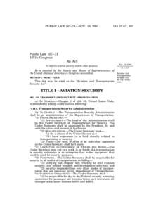 United States Department of Homeland Security / Aviation security / Civil aviation authorities / Crime prevention / Sensitive Security Information / United States government secrecy / Executive Schedule / Federal Air Marshal Service / Transportation Security Administration / Security / Government / National security