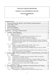 Transversal programme / Lifelong learning / Quality assurance / Teacher education / Jean Monnet programme / Education and Training / WACOM / Educational policies and initiatives of the European Union / Education / European Union