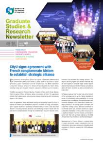 Published by City University of Hong Kong  研訊 http://www.cityu.edu.hk/ro/newsletter