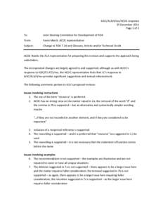 6JSC/ALA/4/rev/ACOC response  19 December 2011  Page 1 of 2  To:    