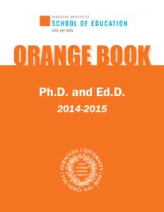 ORANGE BOOK Ph.D. and Ed.D[removed] Code of Student Conduct