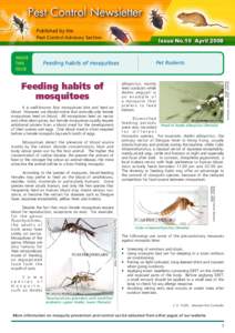 Published by the Pest Control Advisory Section INSIDE THIS ISSUE