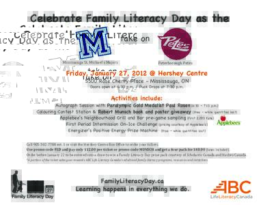 Celebrate Family Literacy Day as the 	
   	
     	
   	
  