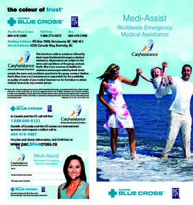 Medi-Assist Pacific Blue Cross	[removed]Toll-free	[removed]
