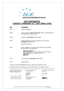 Microsoft Word - AER_Conference_Programme_2015_OnePager_DRAFT