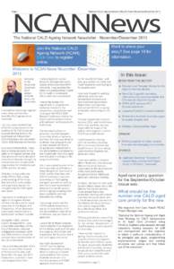 NCANNews  Page 1 National CALD Ageing Network (NCAN) News November/December 2013