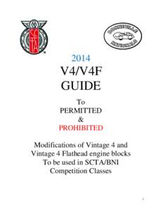2014  V4/V4F GUIDE To PERMITTED