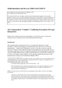 Jury / Adversarial system / National Accreditation Authority for Translators and Interpreters / Government / Law / Language interpretation / Film / Interpreter