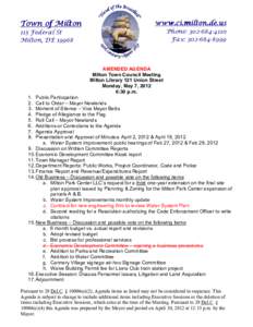 Politics / Local government in New Hampshire / Committees / Local government / United States Senate / Agenda / Town council / Executive session / Milton /  Ontario / Meetings / Parliamentary procedure / Government