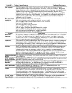 Information technology management / Geometric dimensioning and tolerancing / JT / SolidWorks / Computer representation of surfaces / Tessellation / Solid Edge / 3D modeling / Curve / Computer-aided design / Geometry / Visual arts