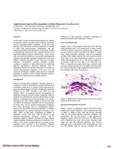 Application of spectral decomposition to detect deepwater gas reservoir