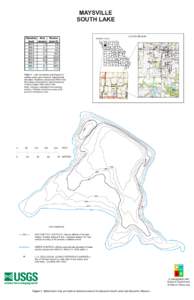 MAYSVILLE SOUTH LAKE Elevation Area Volume (feet) (acres) (acre-ft)